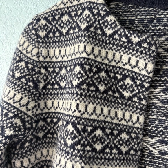 NWT Brooks Brothers Fair Isle Merino Cropped Open Cardigan New - Picture 5 of 10